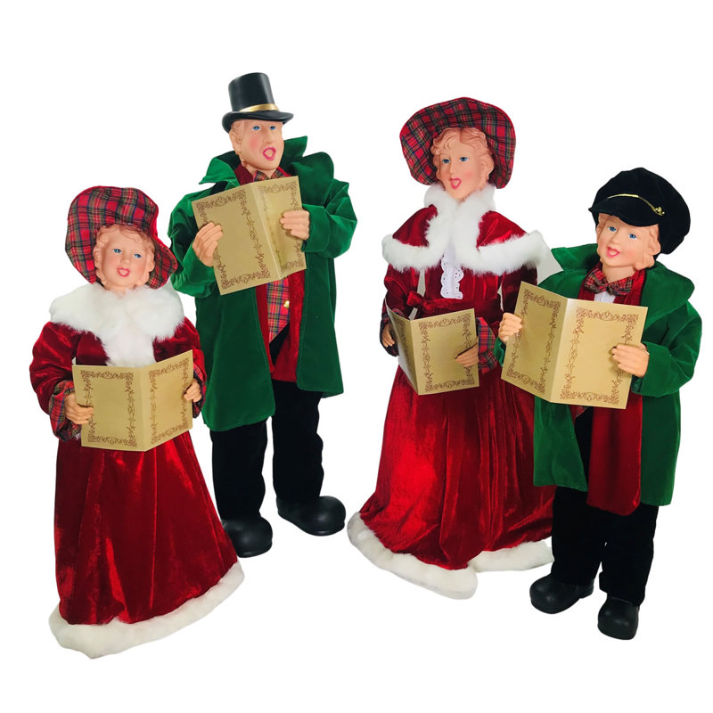 The Holiday Aisle® 4 Piece Dickens Carolers Figurines Set | Wayfair